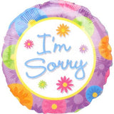 I'm Sorry Flowers Foil Balloon