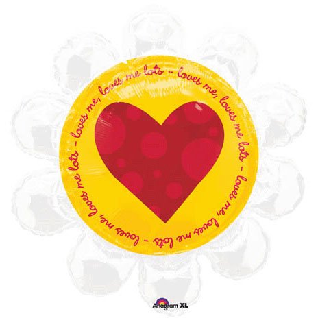 Flower Shape - Loves me, loves me lots Shape Balloon