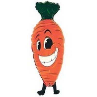 Cheeky Carrot Shape Foil Balloon
