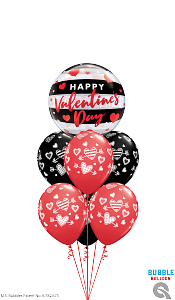 Happy Valentine's Day Love Struck Balloon Bouquet