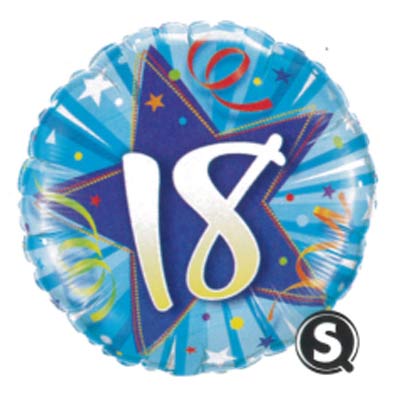 18th Birthday Blue Star