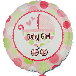 Baby Girl Buggy Foil Balloon