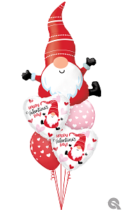 Happy Valentine's Day Gnome Balloon Bouquet
