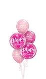 Pink Sparkle Happy Birthday Balloon Gift