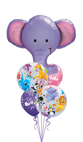 Elephant Circus Birthday Balloon Bouquet