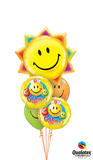 Get Well Smiley Sun Balloon Bouquet