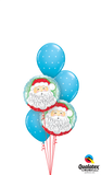 Santa Merry Christmas Balloon Bouquet