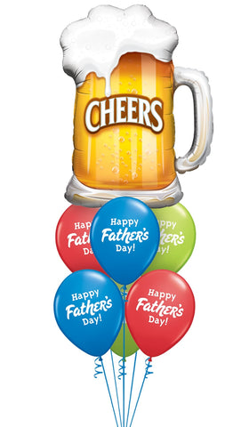 Fathers Day Cheers Beer Mug Bouquet