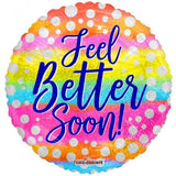 Feel Better Soon Colourful Spots Foil Balloon