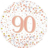 90 Fizz Rose Gold Foil Balloon