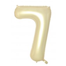 Number 7 Luxe Gold Foil Balloon