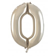 Number 0 Champagne Foil Balloon