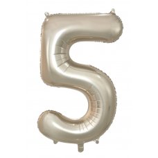 Number 5 Champagne Foil Balloon