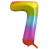 Number 7 Rainbow Megaloon (86cm)