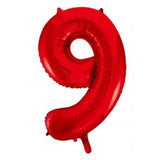 Number 9 Red Megaloon Number (86cm)