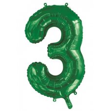Number 3 Green Megaloon Number (86cm)