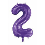Number 2 Purple Megaloon Number (86cm)
