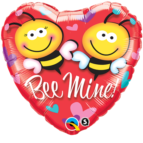 Bee Mine Bee Foil Balloon