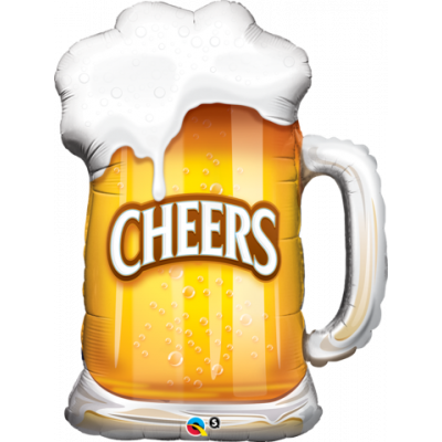 Cheers Beer Mug Shape Foil Balloon