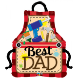 Best Dad Apron Balloon Shape