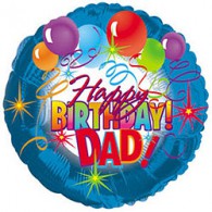Happy Birthday Dad Foil Balloon
