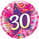 30 Pink Star Foil Balloon