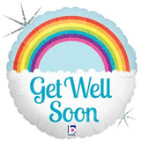 Get Well Rainbow Foil Balloon