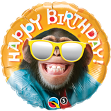 Happy Birthday Chimp! Foil Balloon