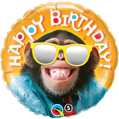 Happy Birthday Chimp! Foil Balloon
