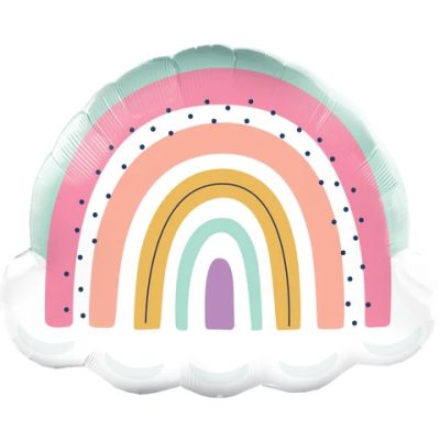 Pastel Boho Rainbow Shape Balloon