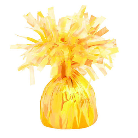 Yellow Mylar Balloon Weight