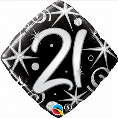 21 Elegant Sparkles Foil Balloon
