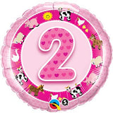 2nd Birthday Pink Farmyard
