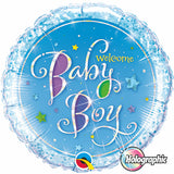 Welcome Baby Boy Holographic