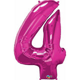 Number 4 Magenta Megaloon (86cm)