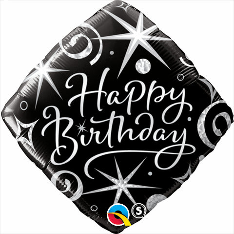 Happy Birthday Elegant Diamond Balloon