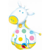 Soft Giraffe Baby Boy Balloon Shape