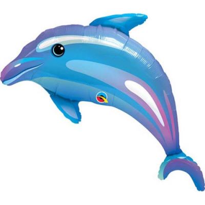 Blue Dolphin Balloon Shape
