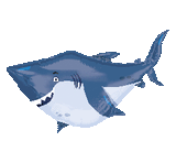 Shark Shape Balloon Foil