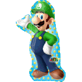 Super Mario Luigi Shape Foil Balloon