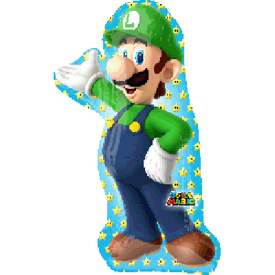 Super Mario Luigi Shape Foil Balloon – Balloon HQ