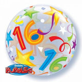 16 Stars & Streamers Bubble Balloon