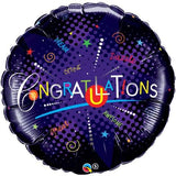 Congratulations Swirls Foil Balloon