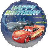 Cars Lightning McQueen Happy Birthday Foil Balloon