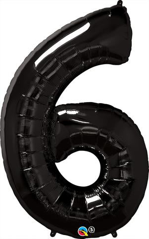 Number 6 Black Megaloon (86cm)
