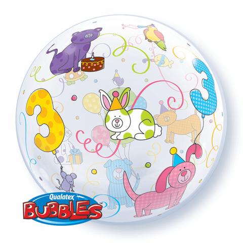 3rd Birthday Bubble Balloon