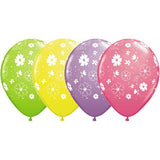 5 x Daisies Latex Balloons (2 - 3 days float time)