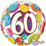 60 Big Dots & Glitz Foil Balloon