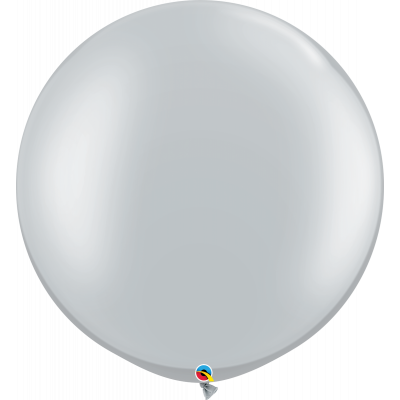Metallic Silver Jumbo Balloon (75cm)