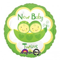 Peas in a Pod Twins Foil Balloon